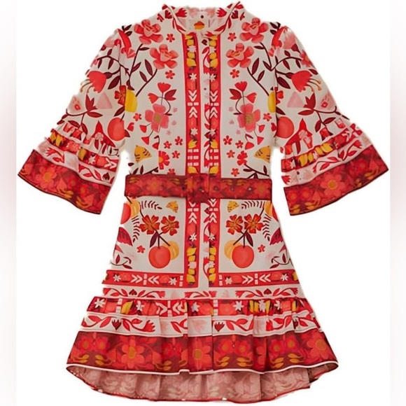 FARM Rio Dresses & Skirts - FARM RIO - ROMANTIC ORCHARD MINI DRESS
